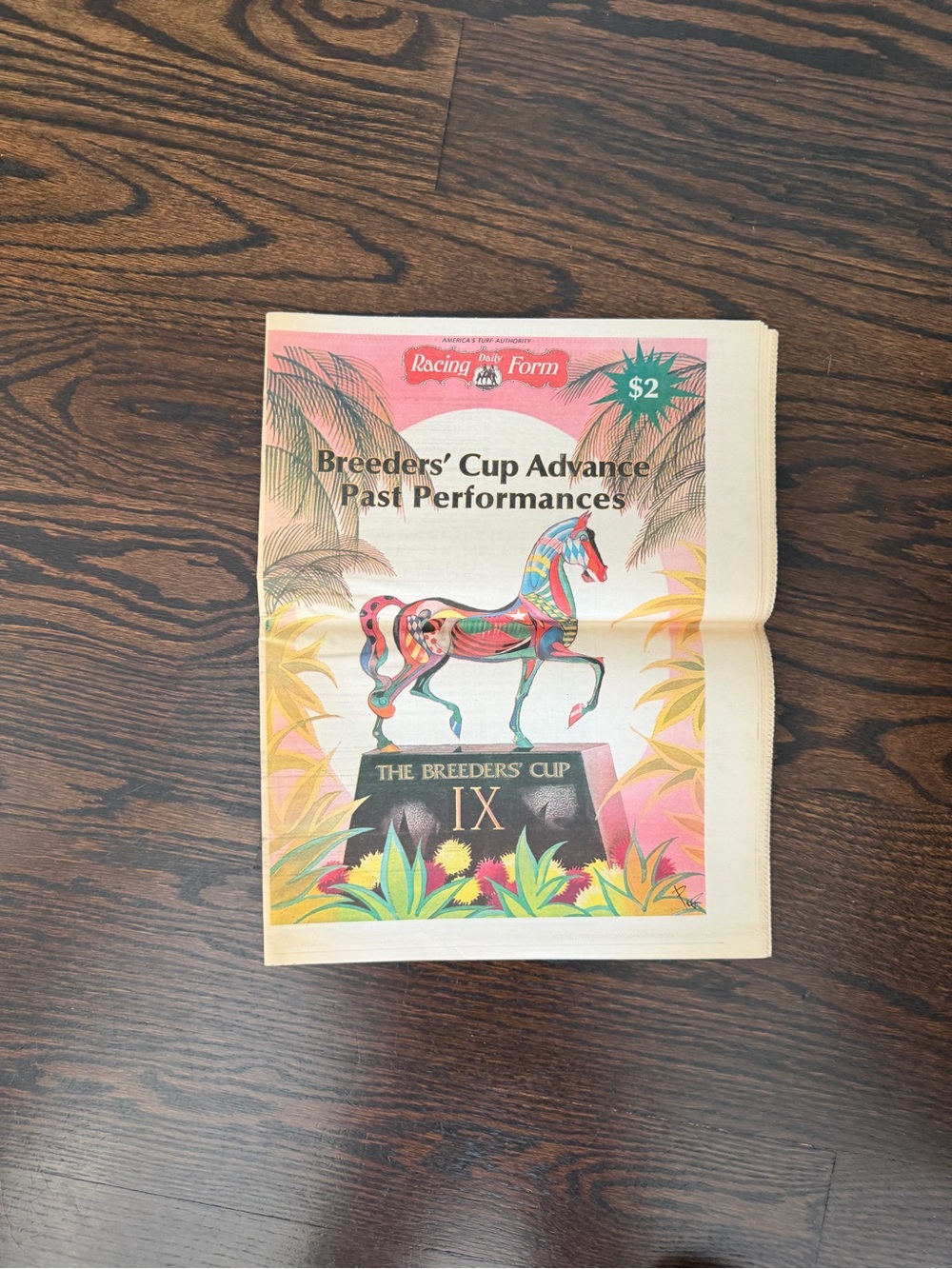 Vintage copy of the Daily Racing Form